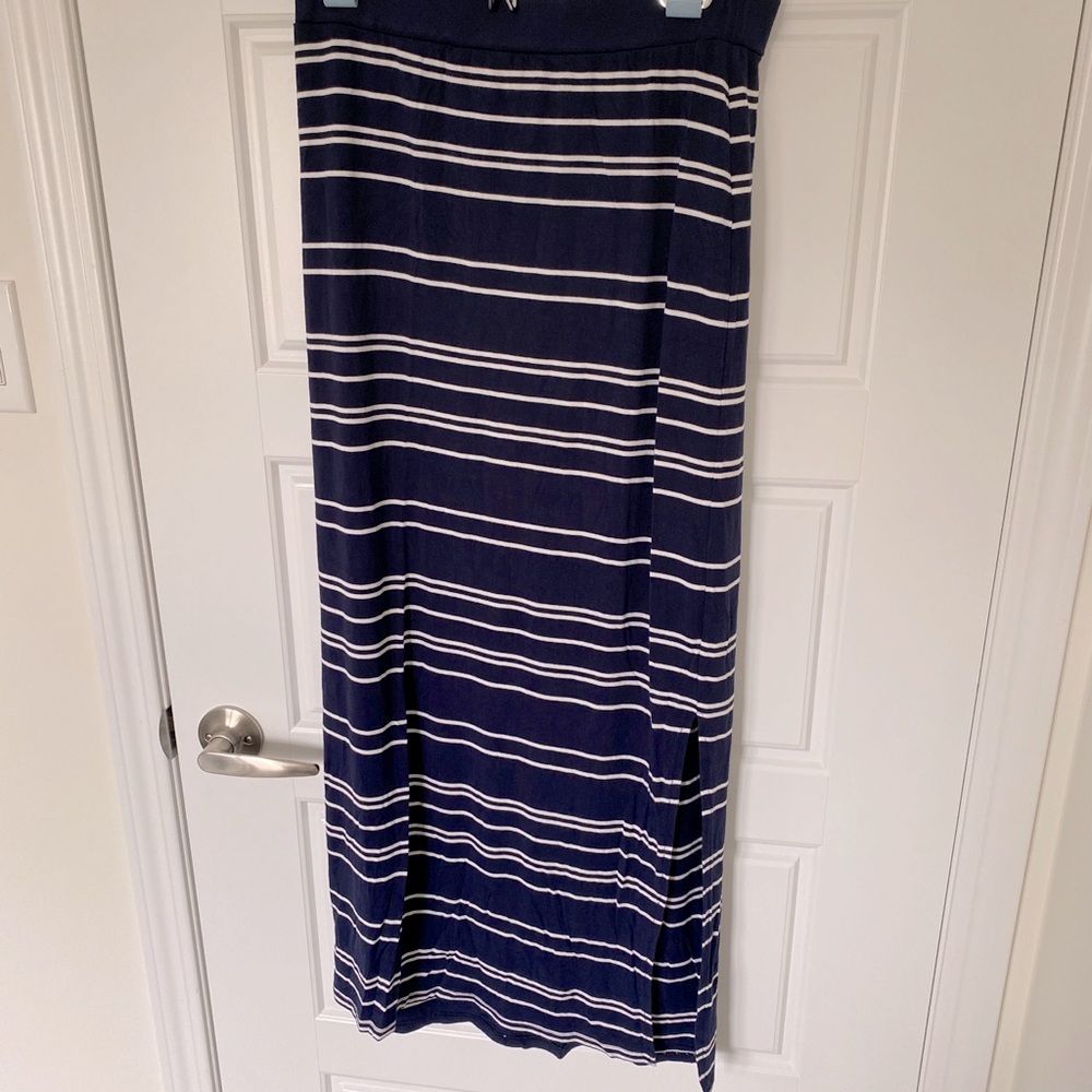 High Waisted Maxi Skirt with Side Slips